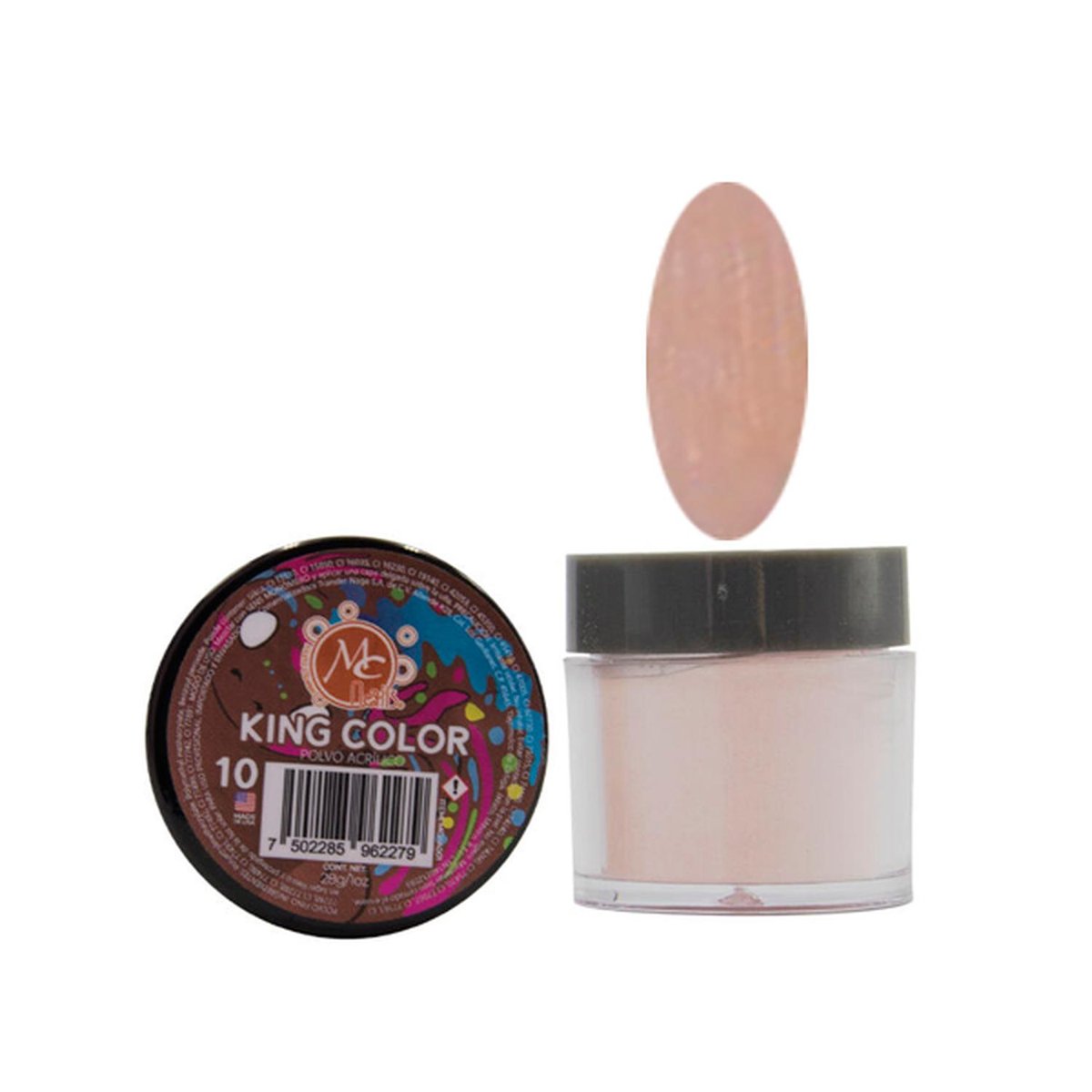 Polvo acrilico King Color maquillaje para uñas 2 oz #10