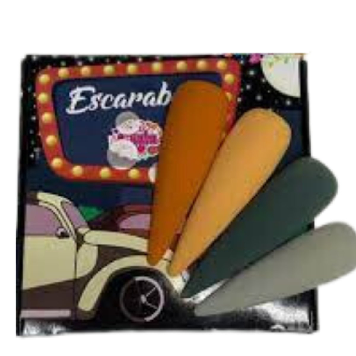 COLECCION DE ACRILICOS ESCARABAJO 4 PZAS. Chula Nails