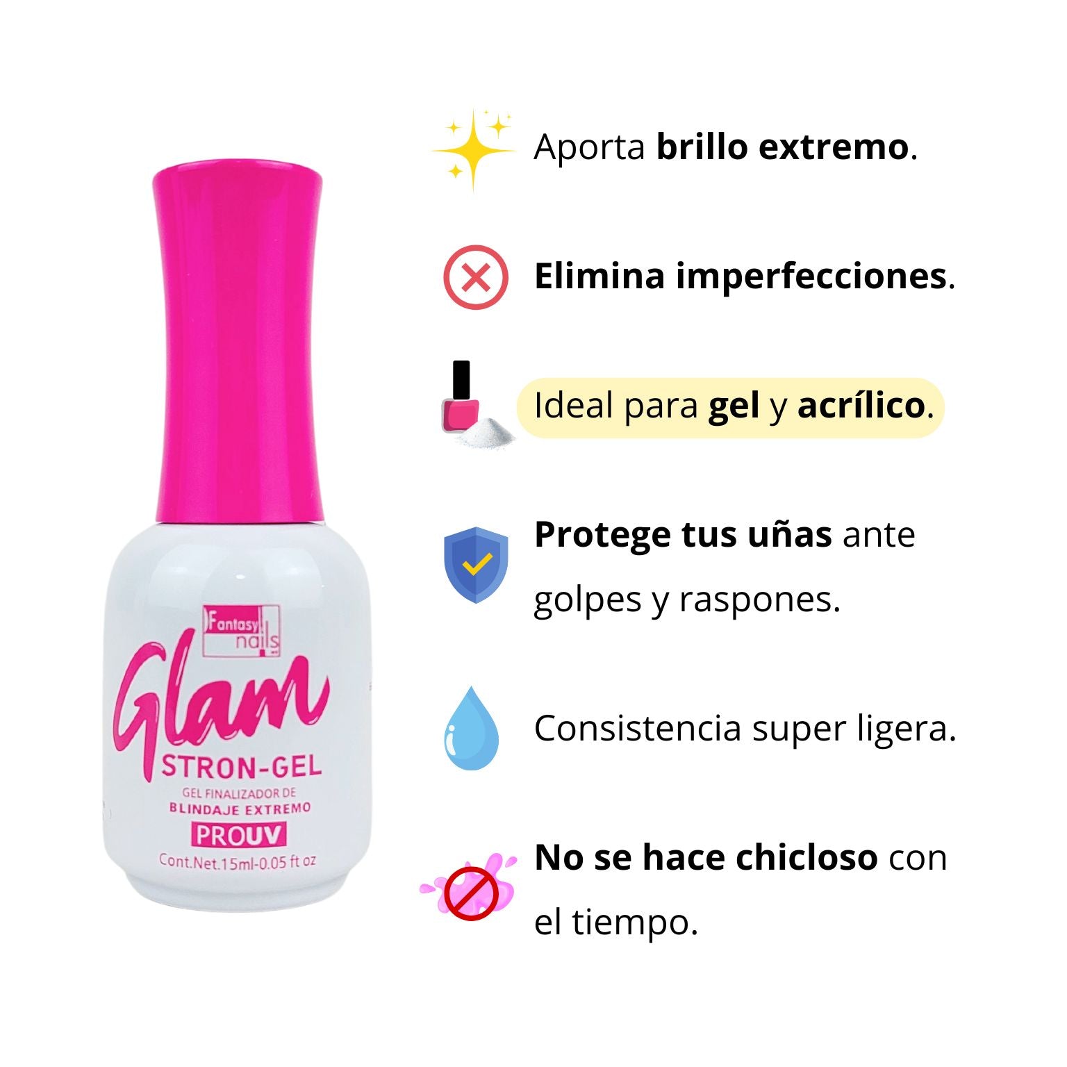 Top Glam Stron Gel Fantasy Nails - Image 2