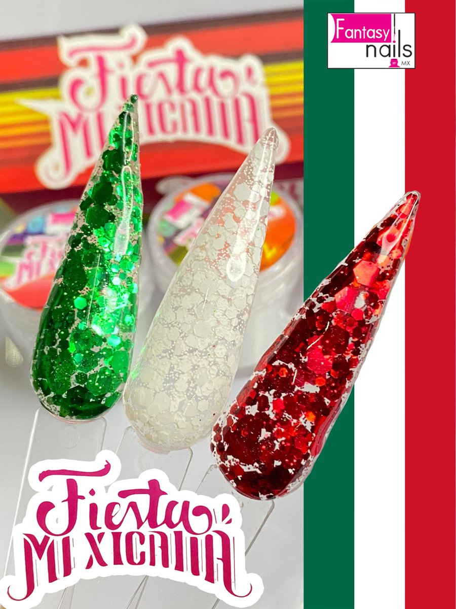 Collection Fiesta Mexicana Fantasy Nails (3 Acrílicos)