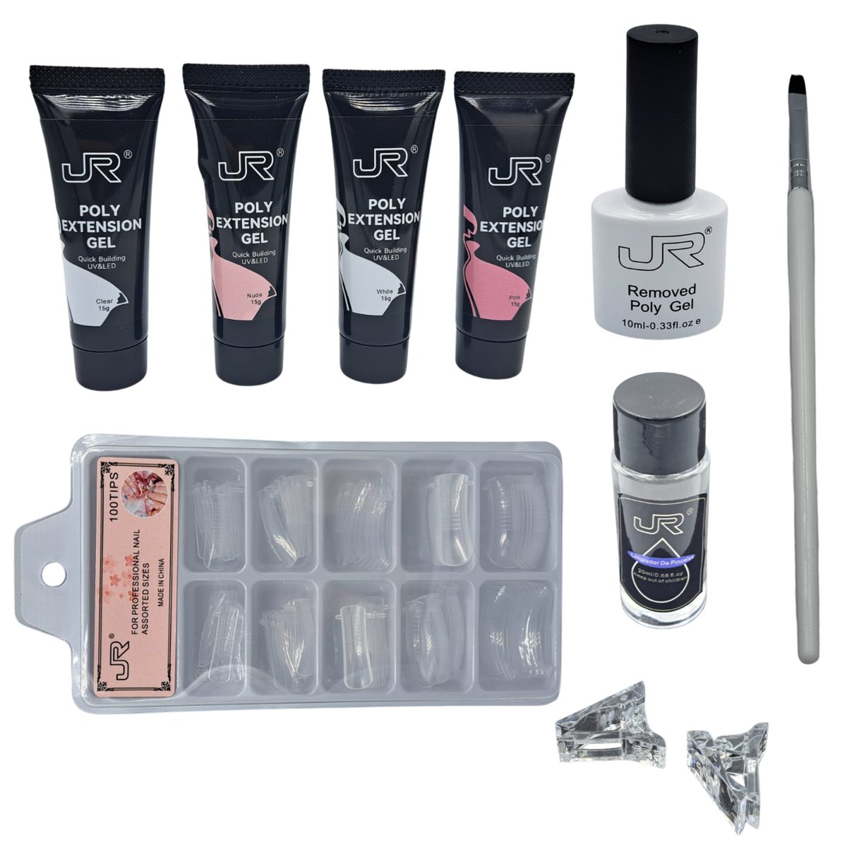 Kit De Polygel Completo De Uñas JR 10 PZ