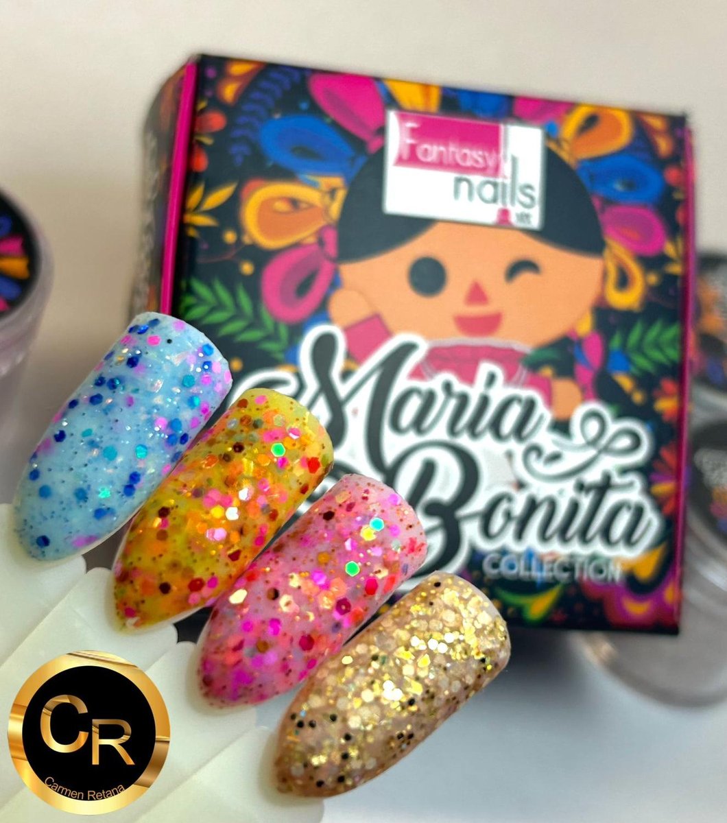 Collection María Bonita Fantasy Nails (4 Acrílicos)