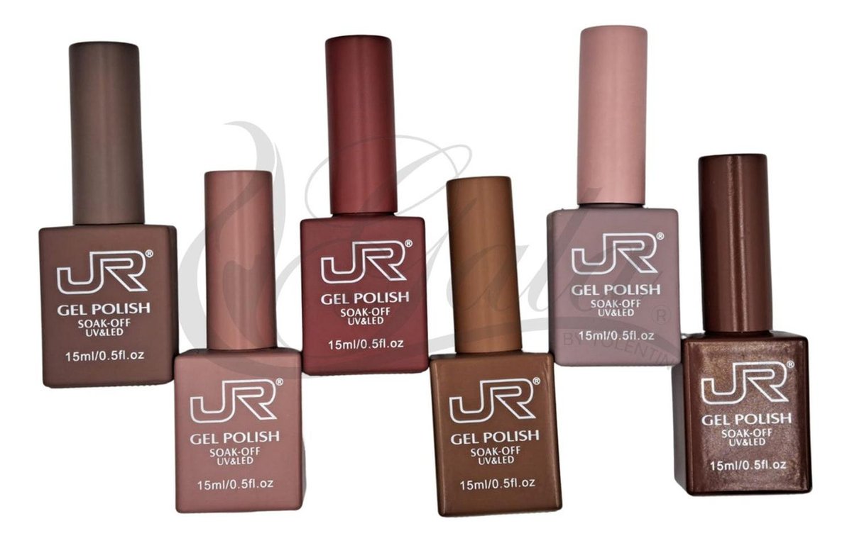 Gama Gel Semipermanente Jr 6Pz CUADRADA De 15 ml -Elige Gama - Gama e