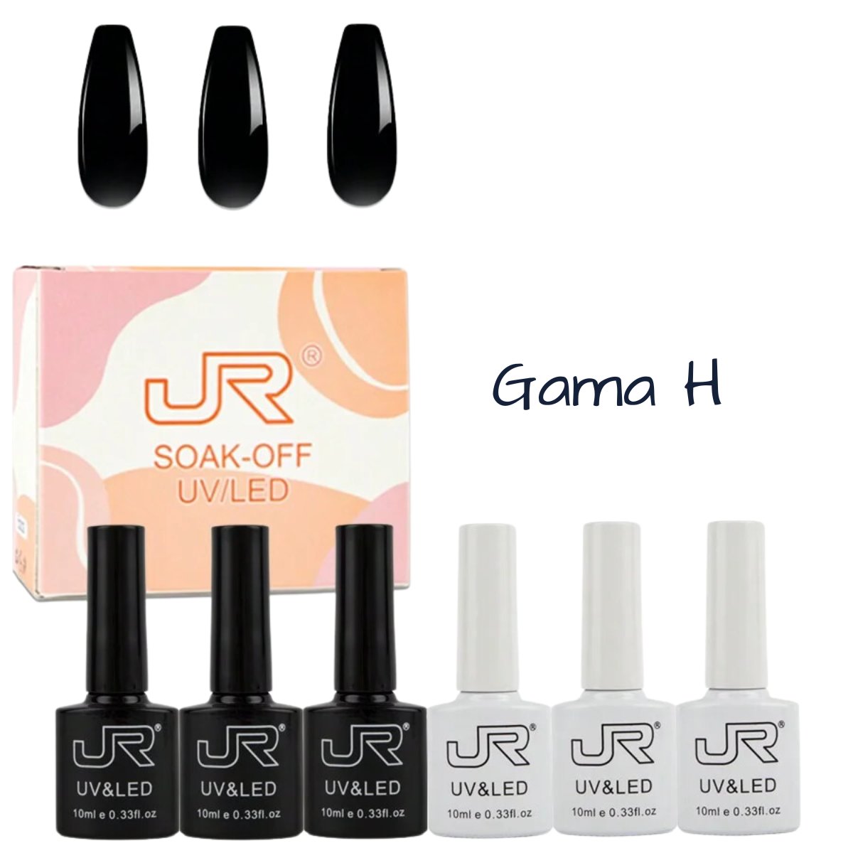 Gama Gel Semipermanente Jr 6 Pz De 10 ml - Elige Gama - GAMA H