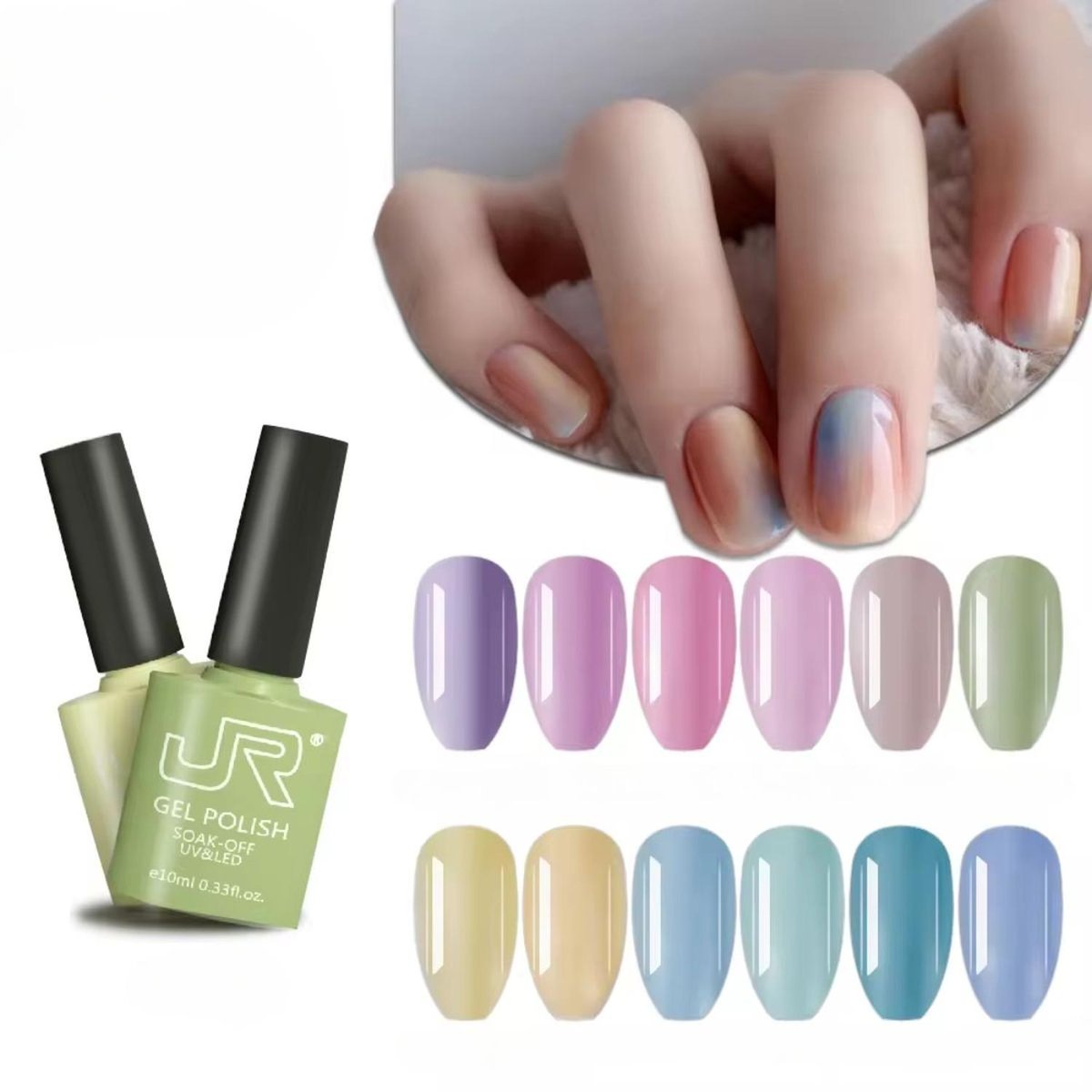 Gel Semipermanente JR 12 pc 10 ml - Selecciona gama - GAMA A