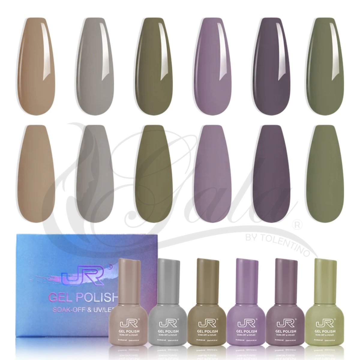Gama Gel Semipermanente Jr 6Pz PREMIER De 15 ml - Elige Gama - Gama M