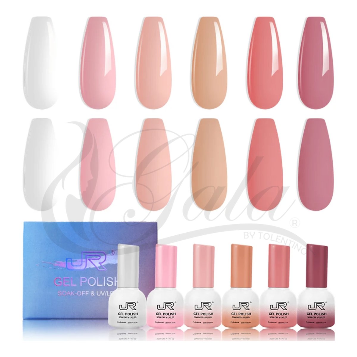 Gama Gel Semipermanente Jr 6Pz PREMIER De 15 ml - Elige Gama - Gama S