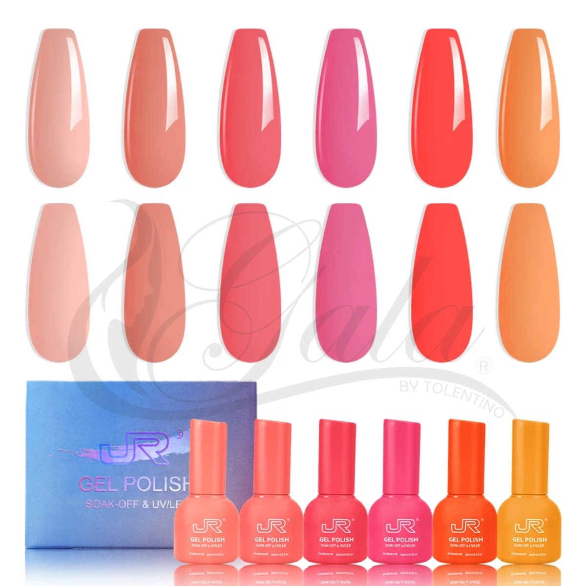 Gama Gel Semipermanente Jr 6Pz PREMIER De 15 ml - Elige Gama - Gama T