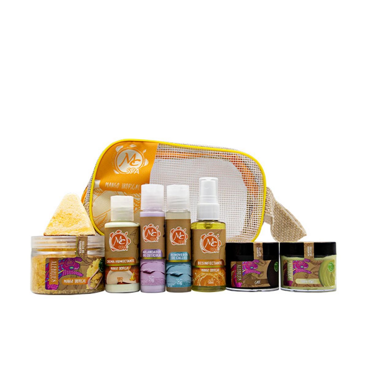 Kit Practic SPA (pedicure y manicure) 9 pz MANGO TROPICAL MC Nails