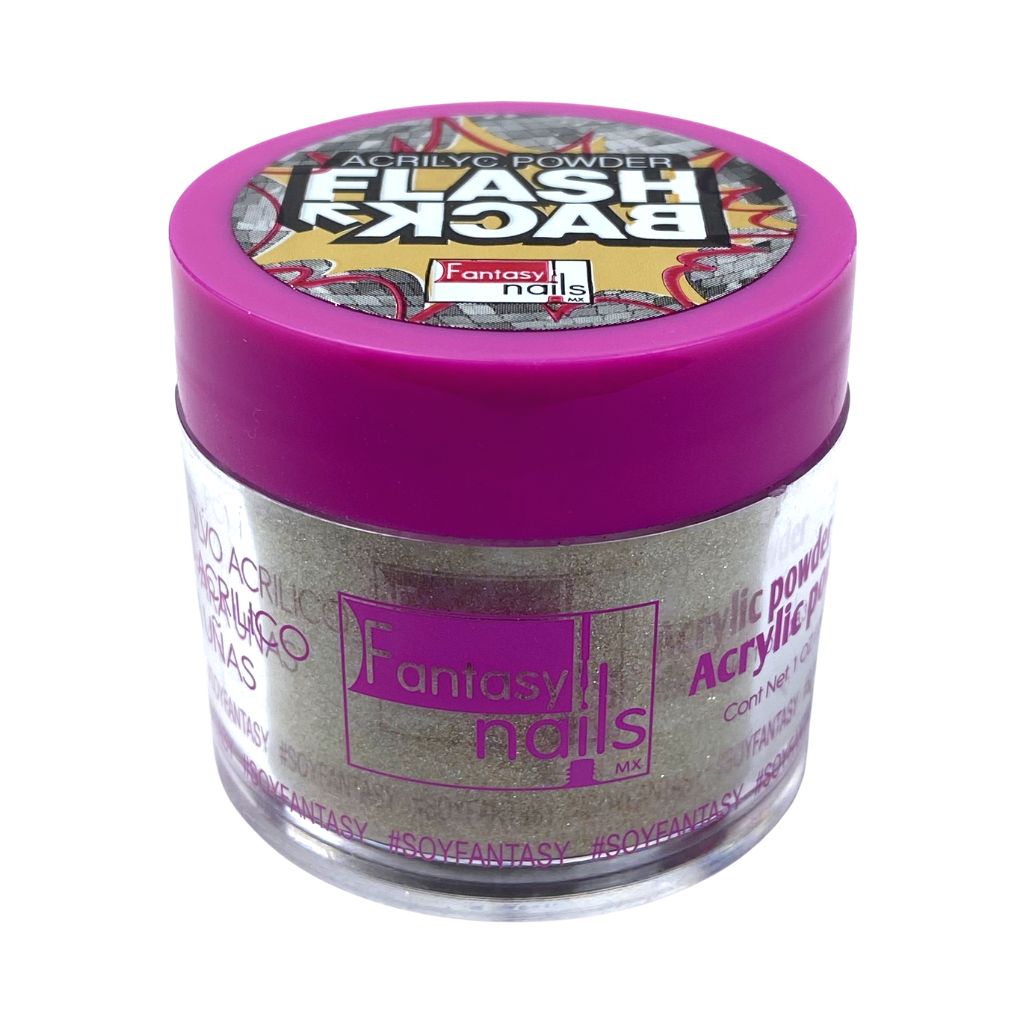 Acrílico Flash Back Dorado 1 oz Fantasy Nails - Image 2