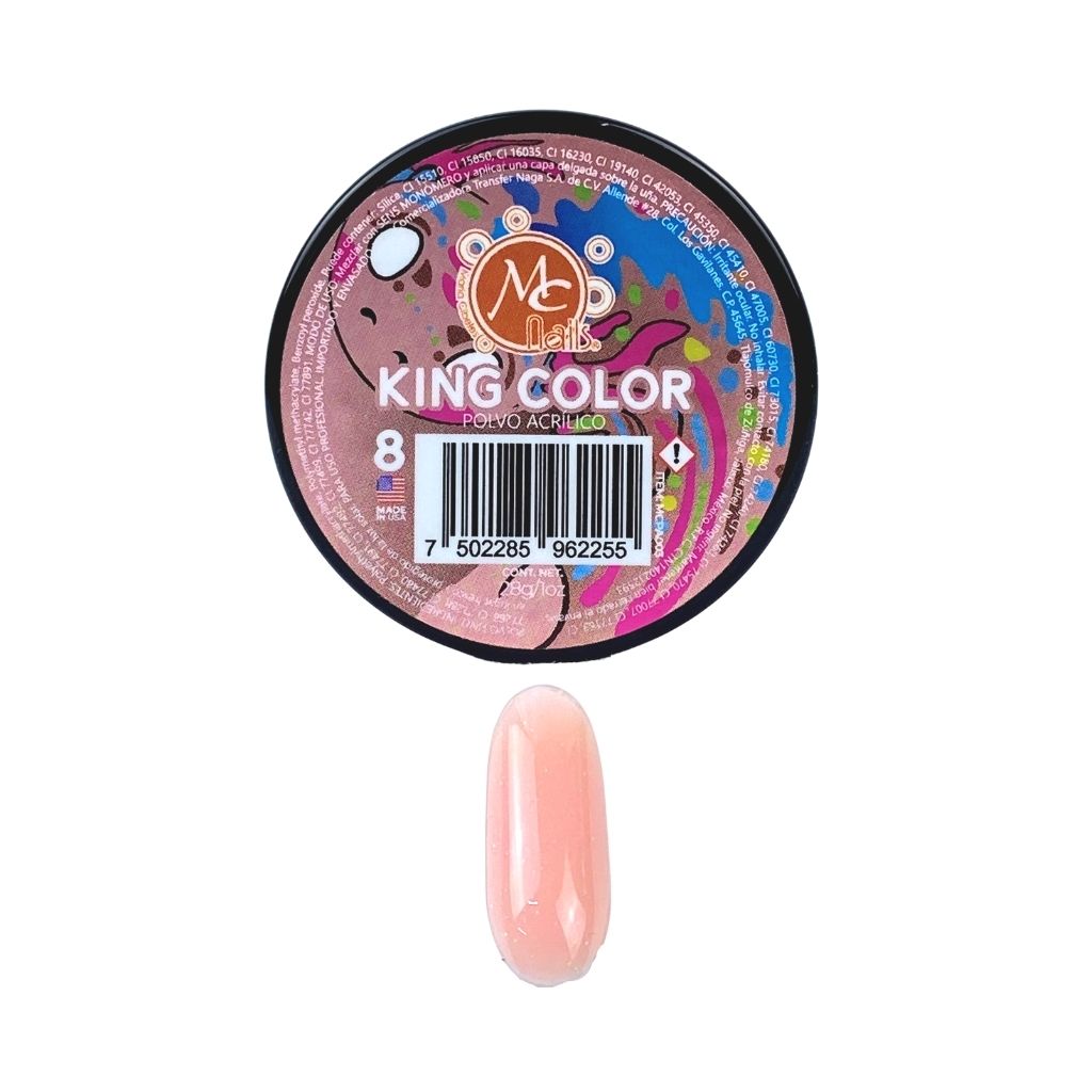 Acrílico King Color #8 1 oz MC Nails
