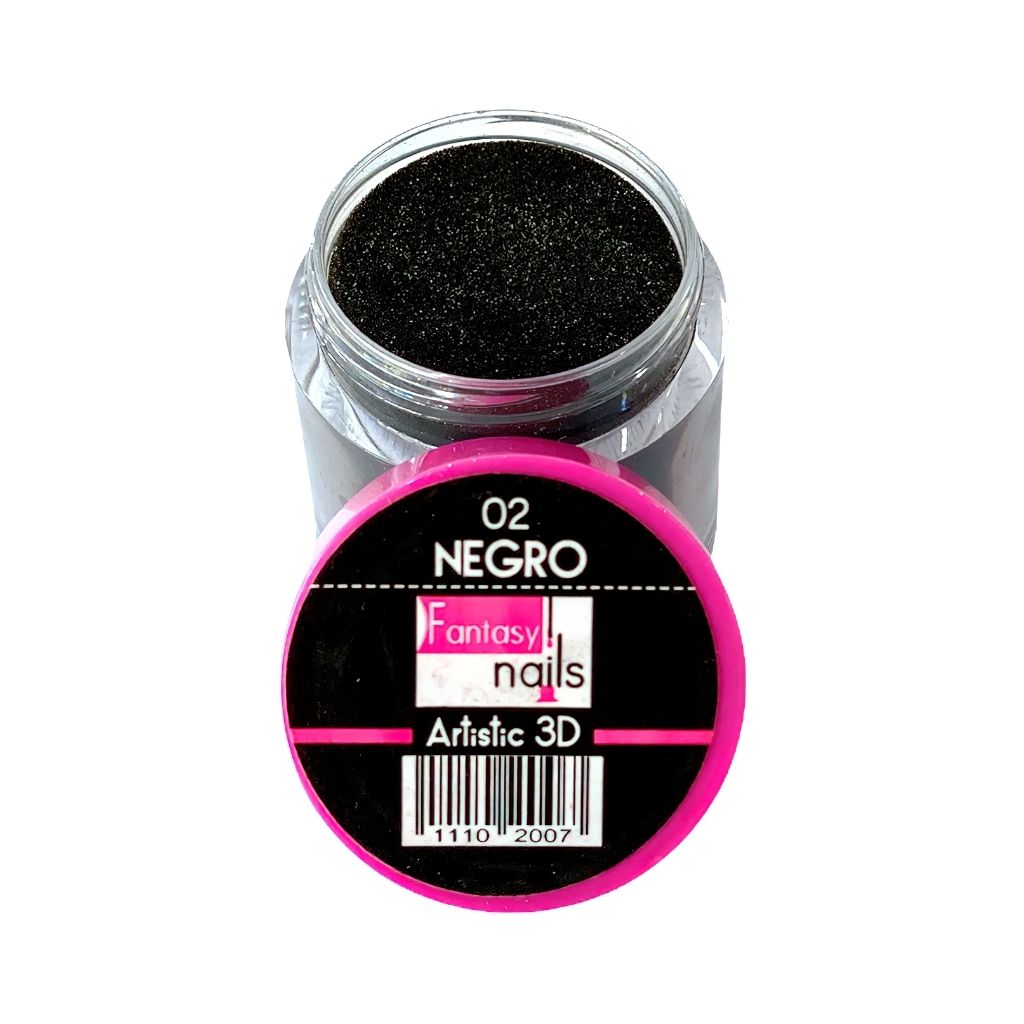 Acrílico Acricolor #02 Negro Fantasy Nails