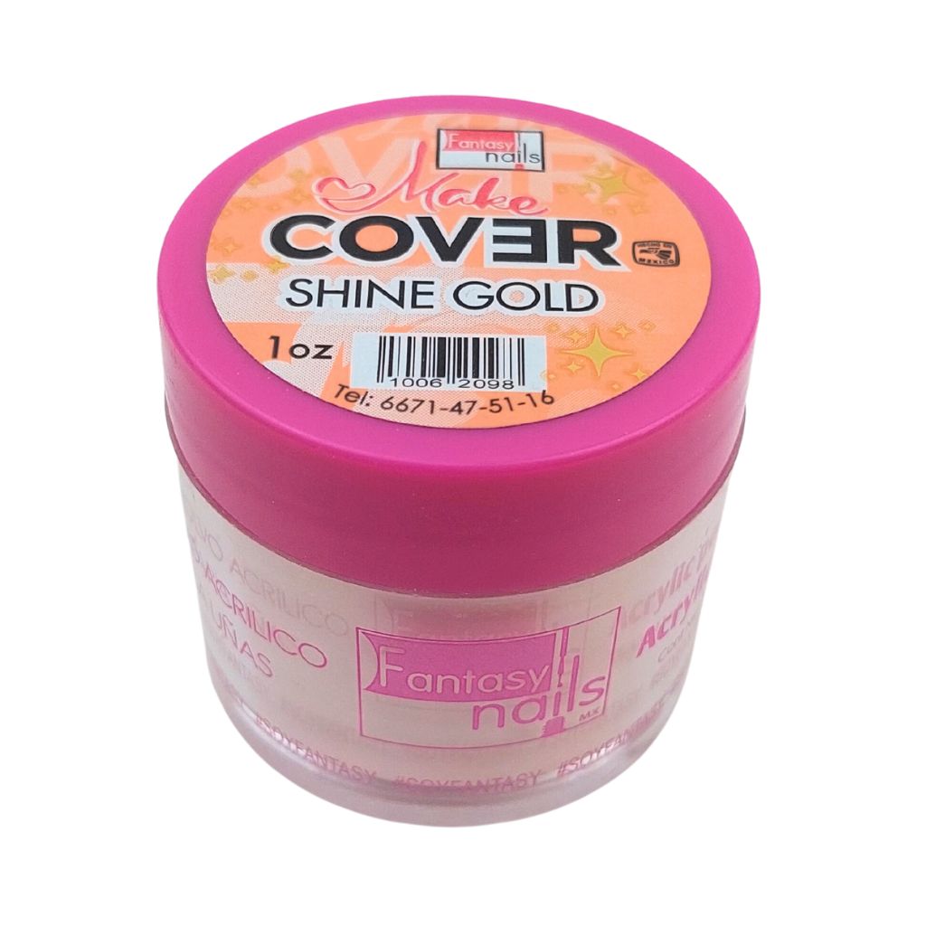 Acrílico Make Cover Shine Gold 1 oz Fantasy Nails - Image 2