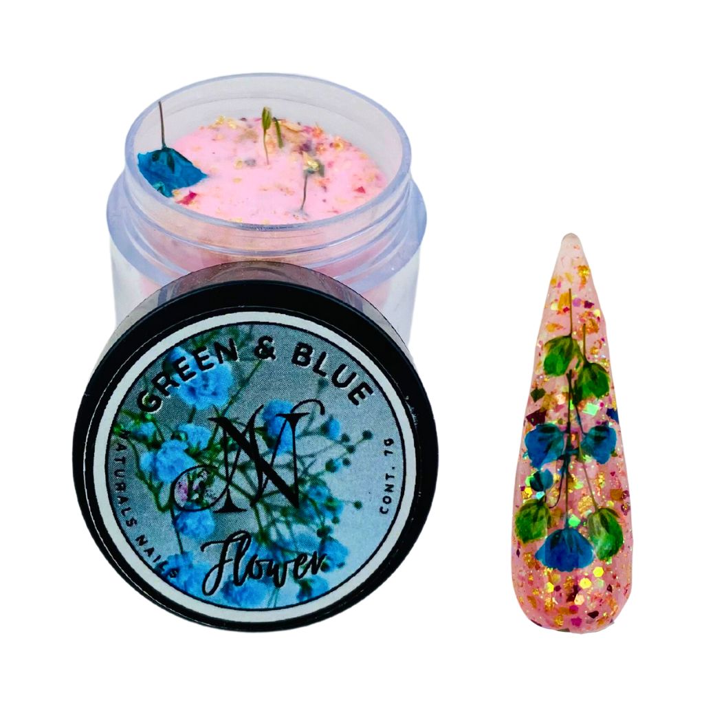 Acrílico con Naturaleza Green & Blue 1/4 oz