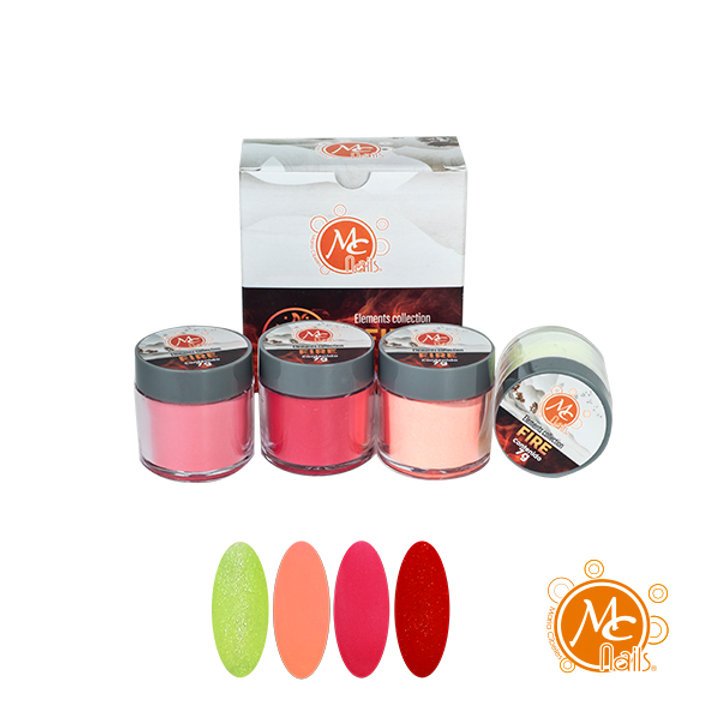 Colección de acrílicos Elements FIRE 4pz