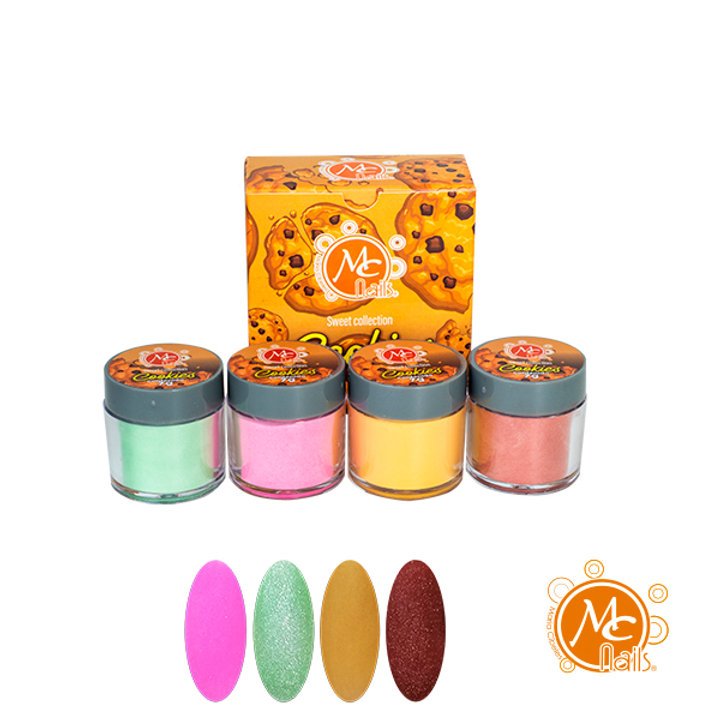 Colección de acrílicos Sweet COOKIES 4pz