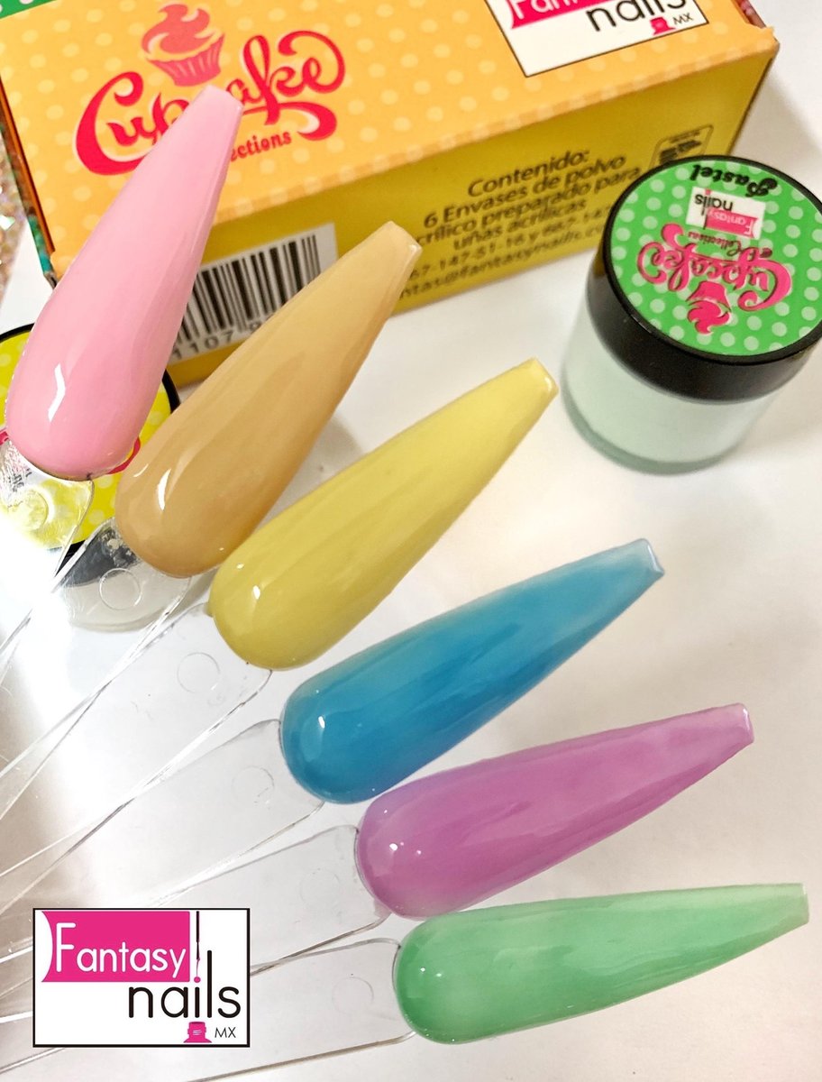 Collection Cup Cake Fantasy Nails (6 Acrílicos)