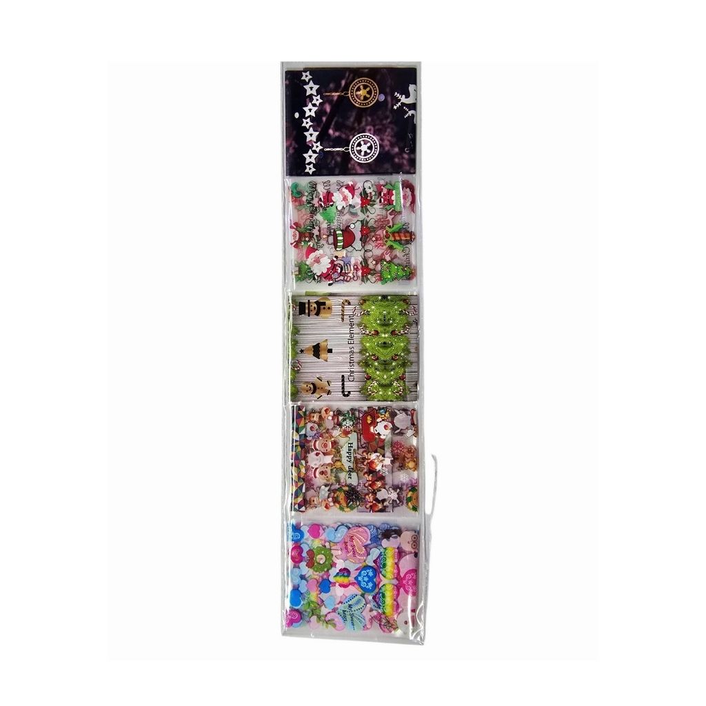 Foil Navidad 5 pzas 25 cm