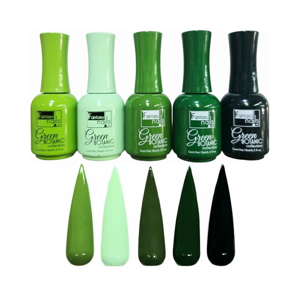 Gel Colección Green Botanic 5 pzas Fantasy Nails