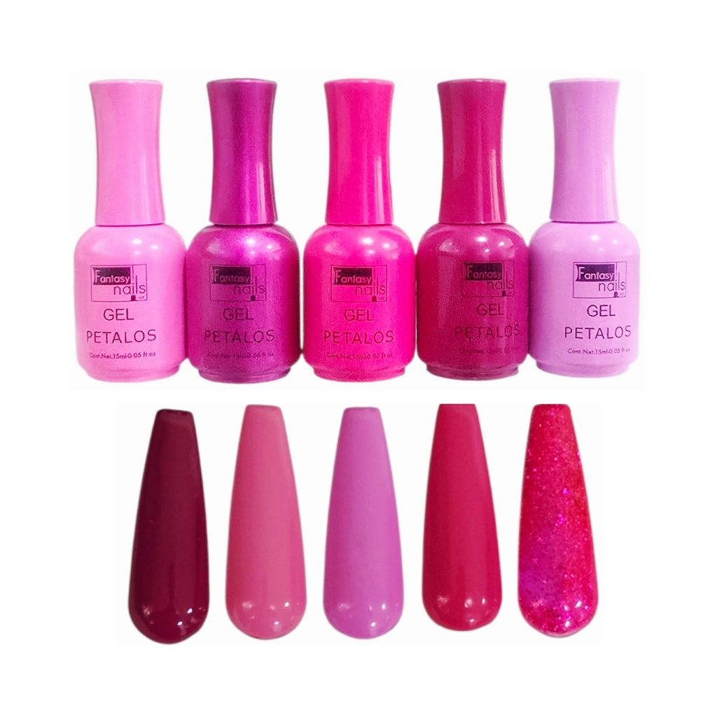 Gel Colección Petalos 5 pzas Fantasy Nails
