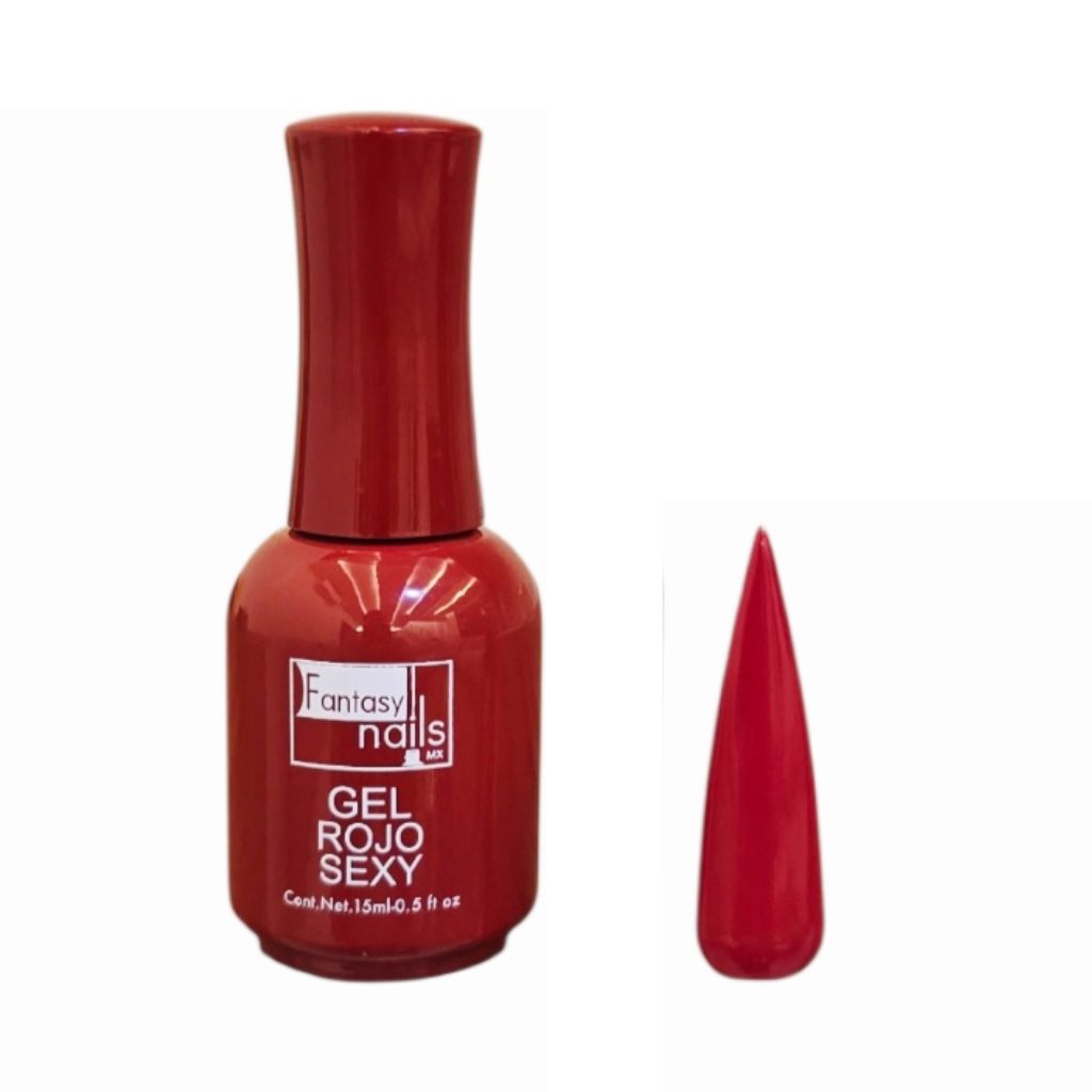 Gel #90 Rojo Sexy 15 ml Fantasy Nails
