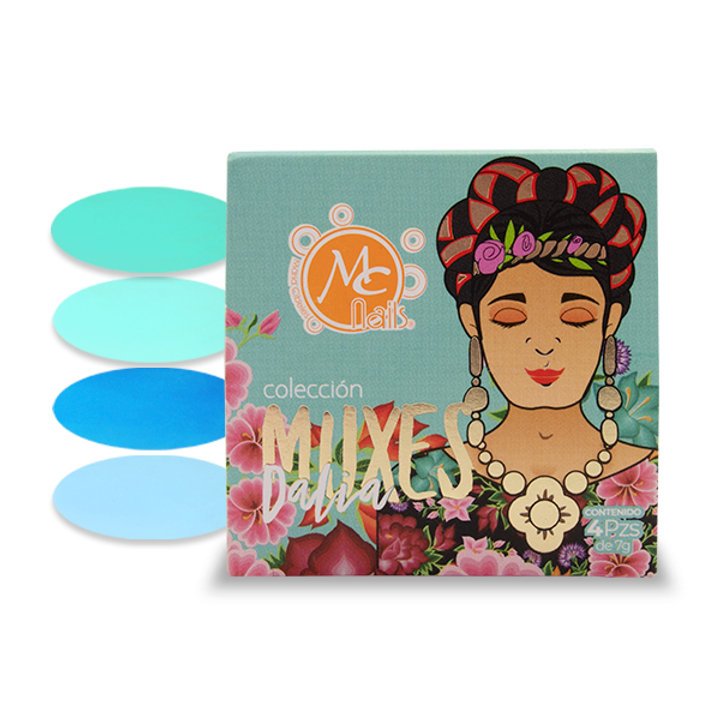 Colección de acrílicos Muxes DALIA 4 pz