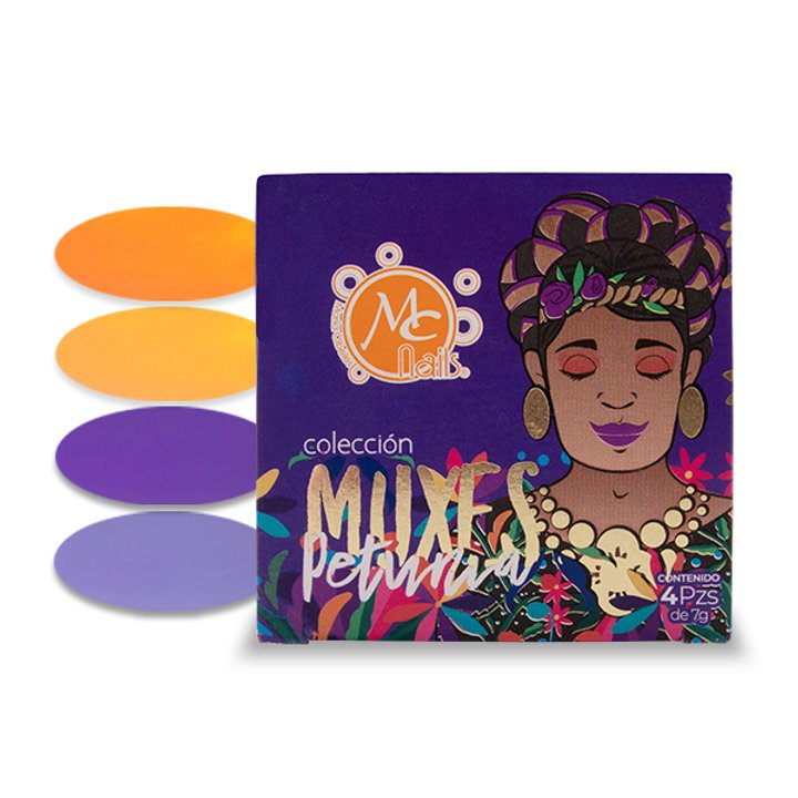 Colección de acrílicos Muxes PETUNIA 4pz
