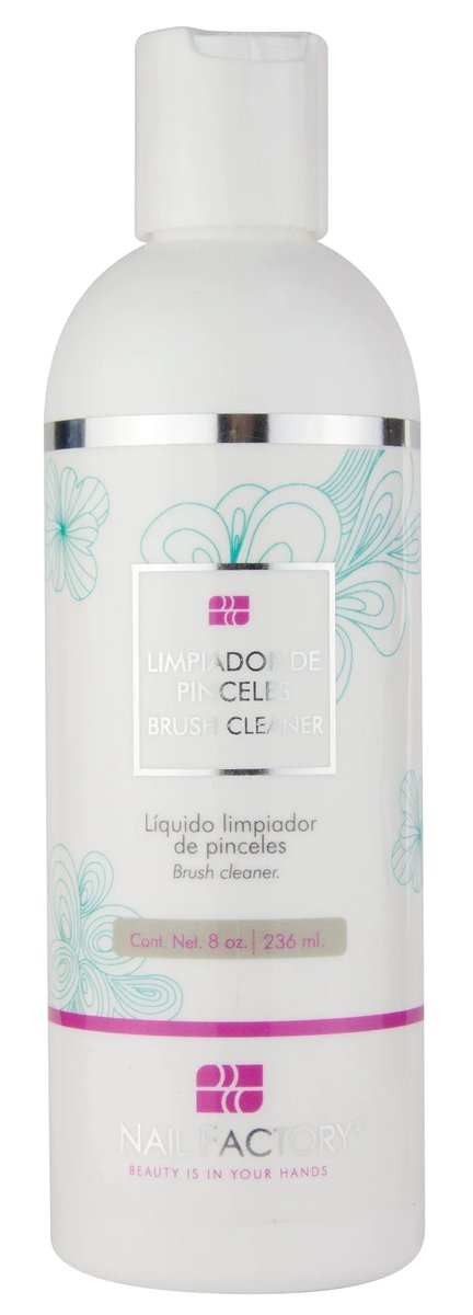 LIMPIADOR PARA PINCELES NAIL FACTORY 08 OZ.