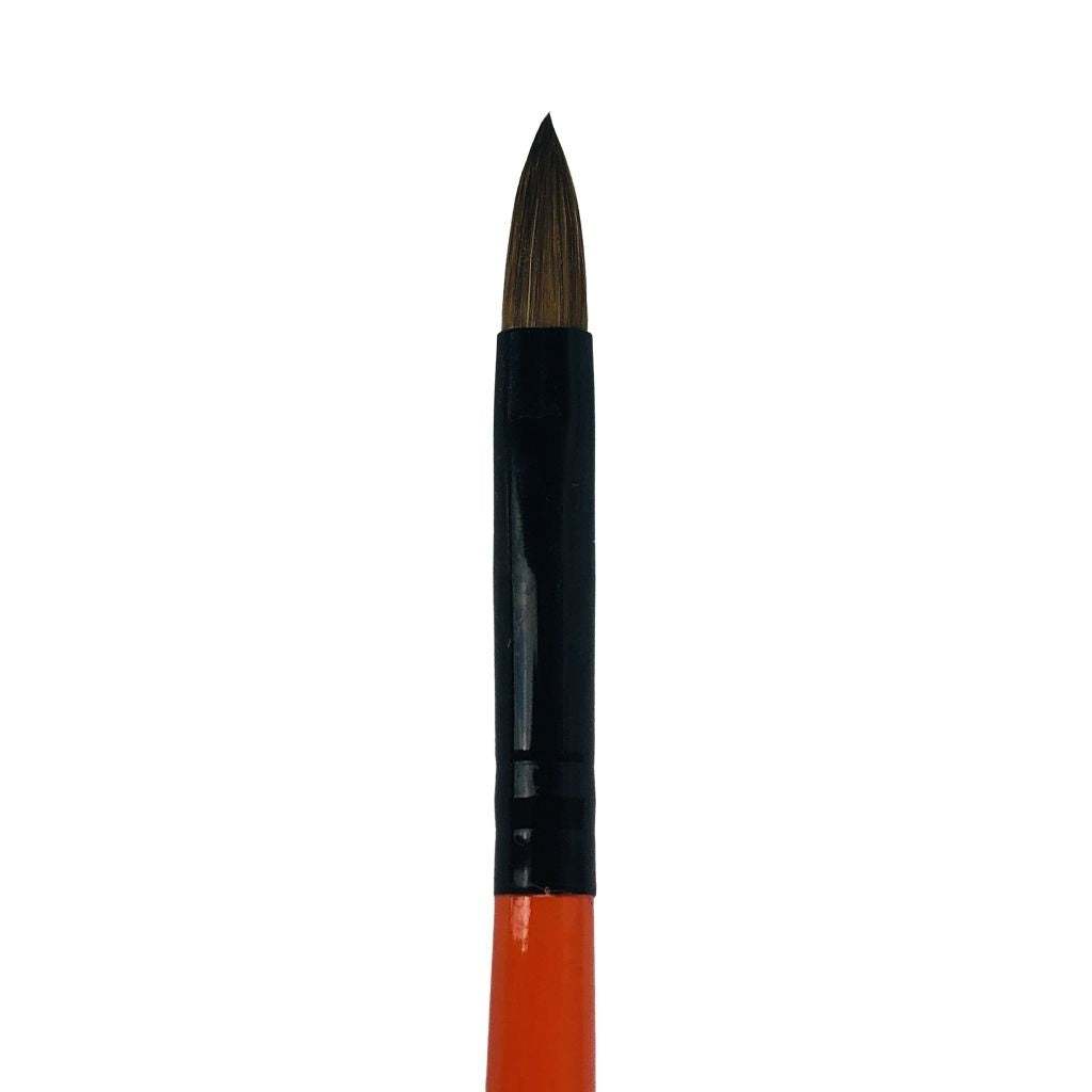 Pincel para Acrilico #8 Kolinsky Orange MC Nails - Image 2