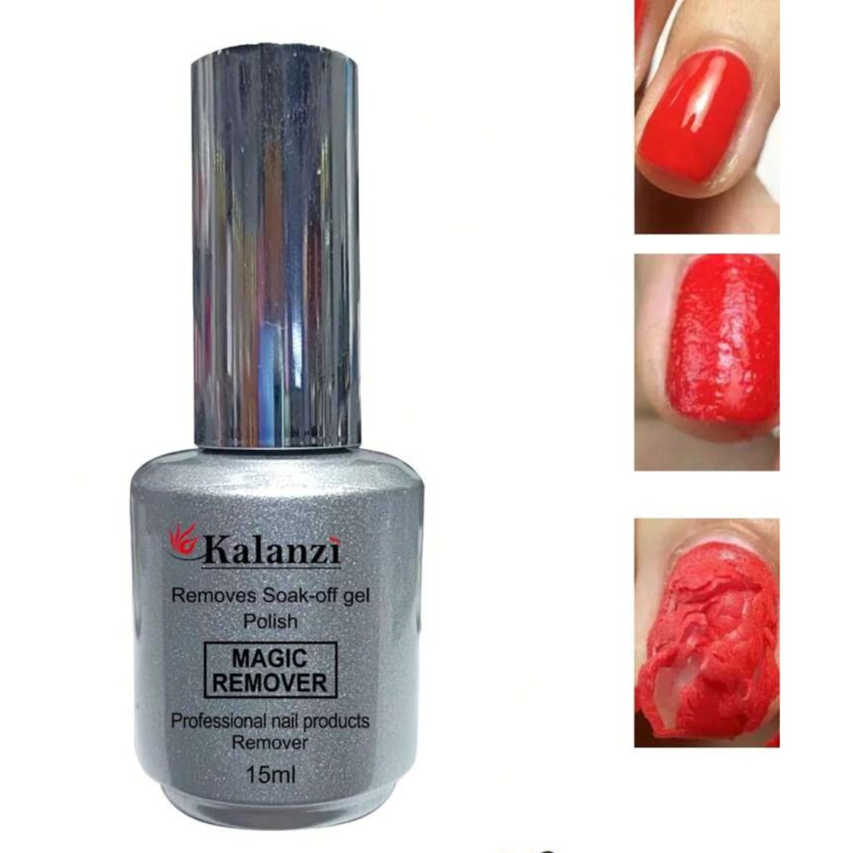 Removedor de Gel Kalanzy (Cajita con 12 pz) 15 ml