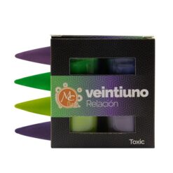 Colección de Polvo Acrílico CH21 RELACIÓN TOXIC 4PZ MC Nails
