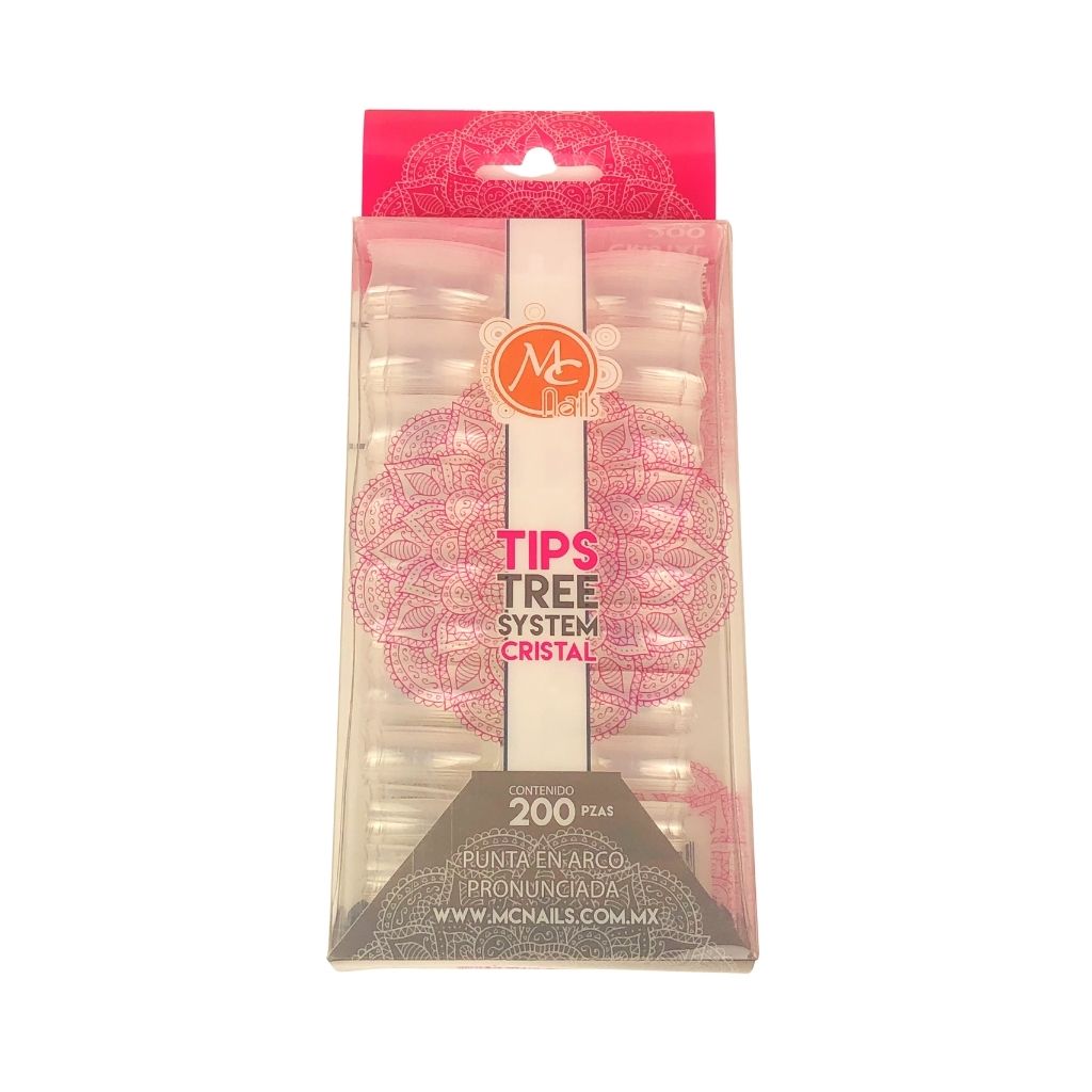 Tip Cuadrado Crystal 200 pzas MC Nails - Image 2