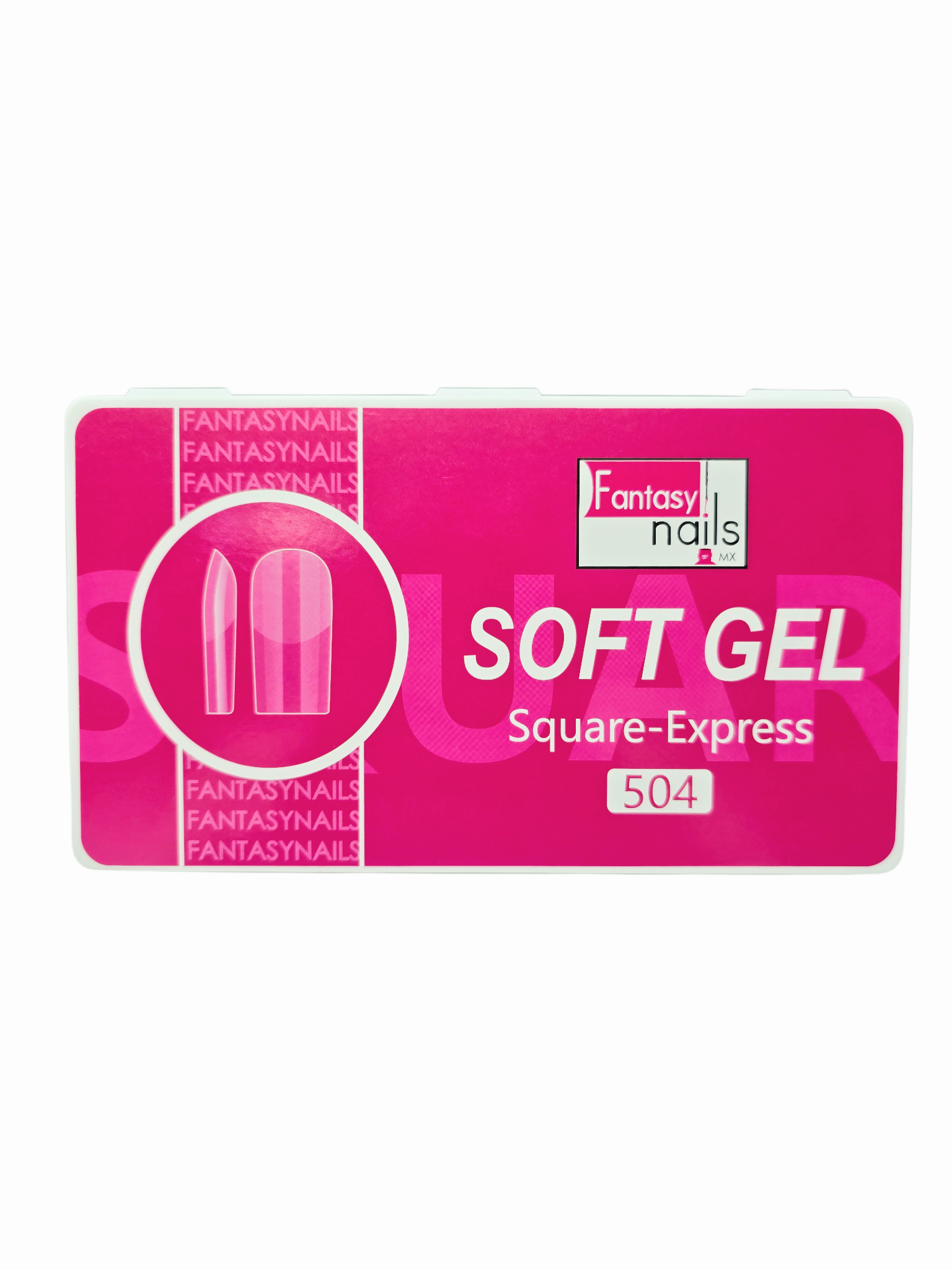 Tip Press On Square Crystal 504 pzas Fantasy Nails