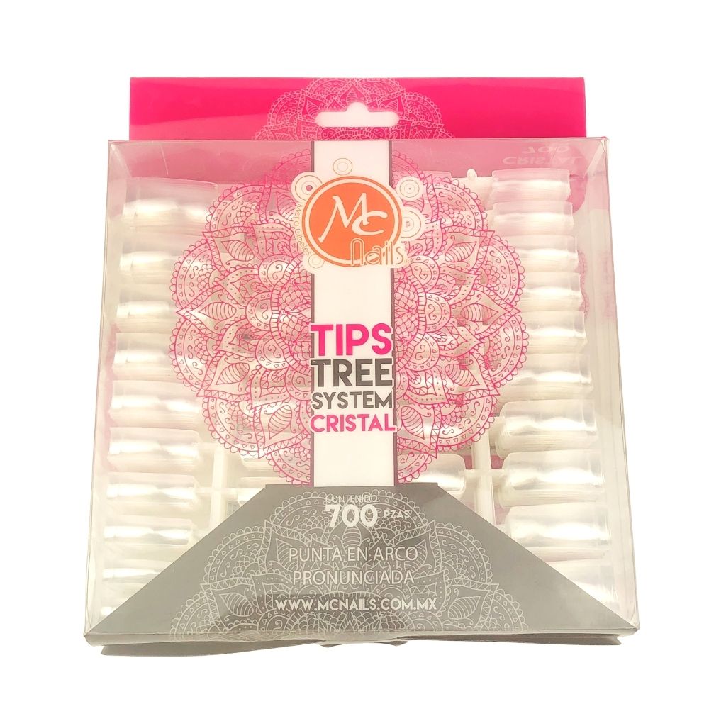 Tip Cuadrado Crystal 700 pzas MC Nails - Image 2