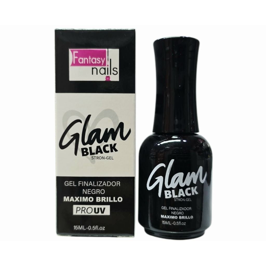 Top Glam Black Fantasy Nails