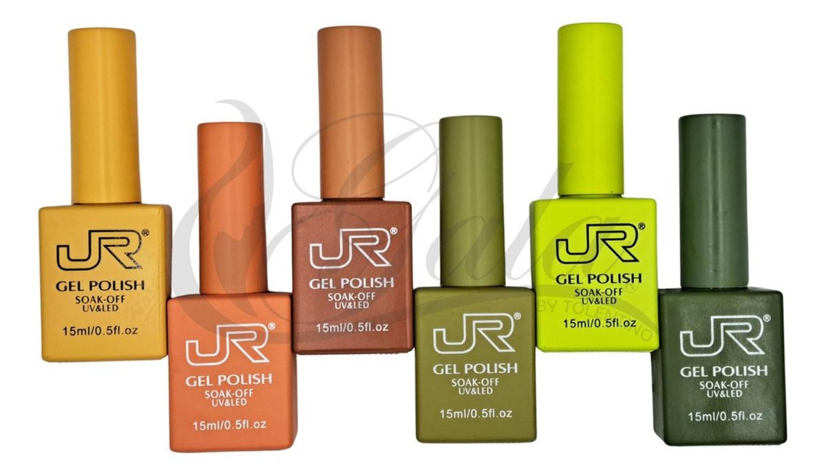 Gama Gel Semipermanente Jr 6Pz CUADRADA De 15 ml -Elige Gama - Gama g