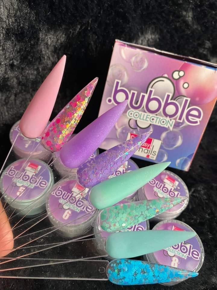Collection Bubble Fantasy Nails (8 Acrílicos)