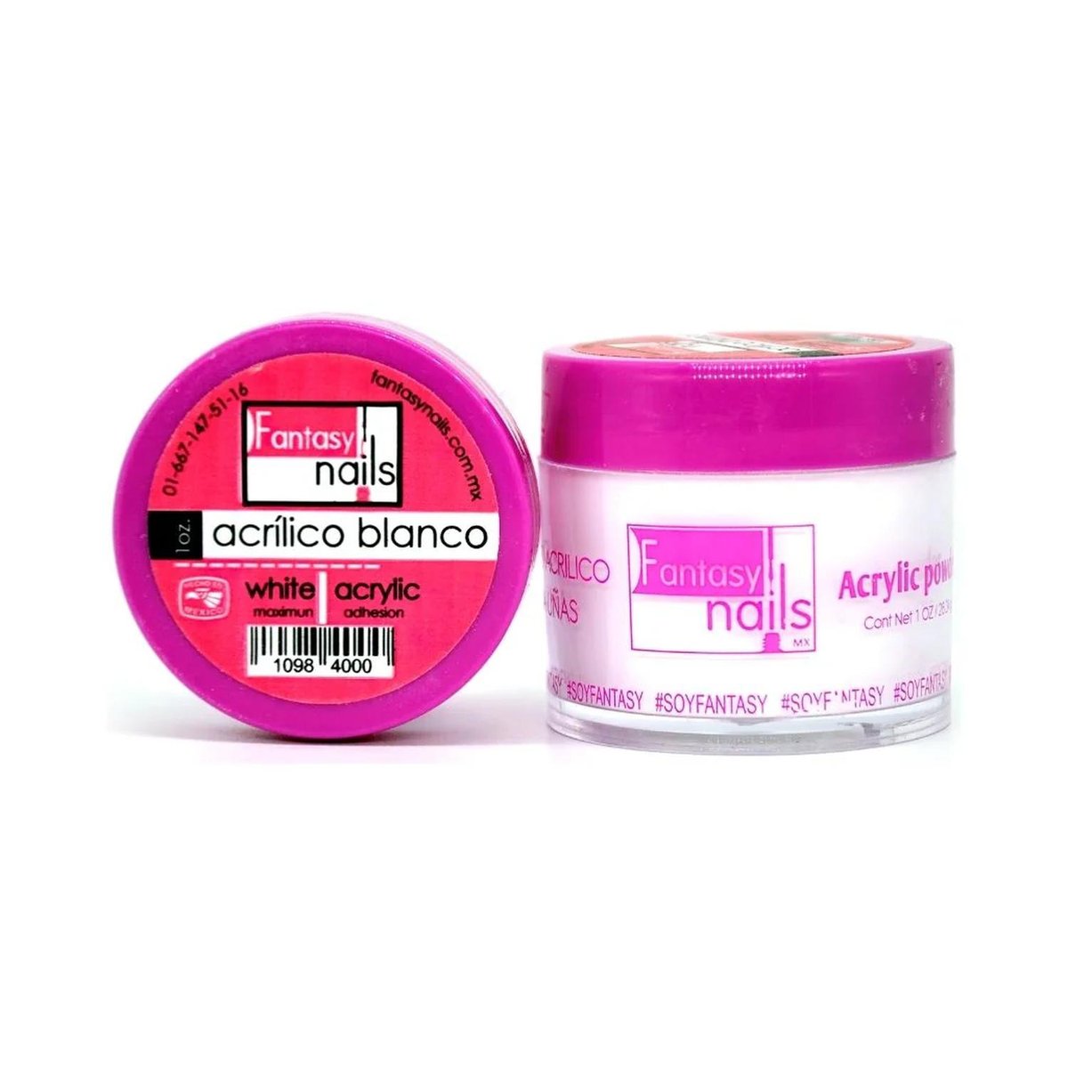 Acrílico / Make Up Blanco 1 Oz Fantasy Nails