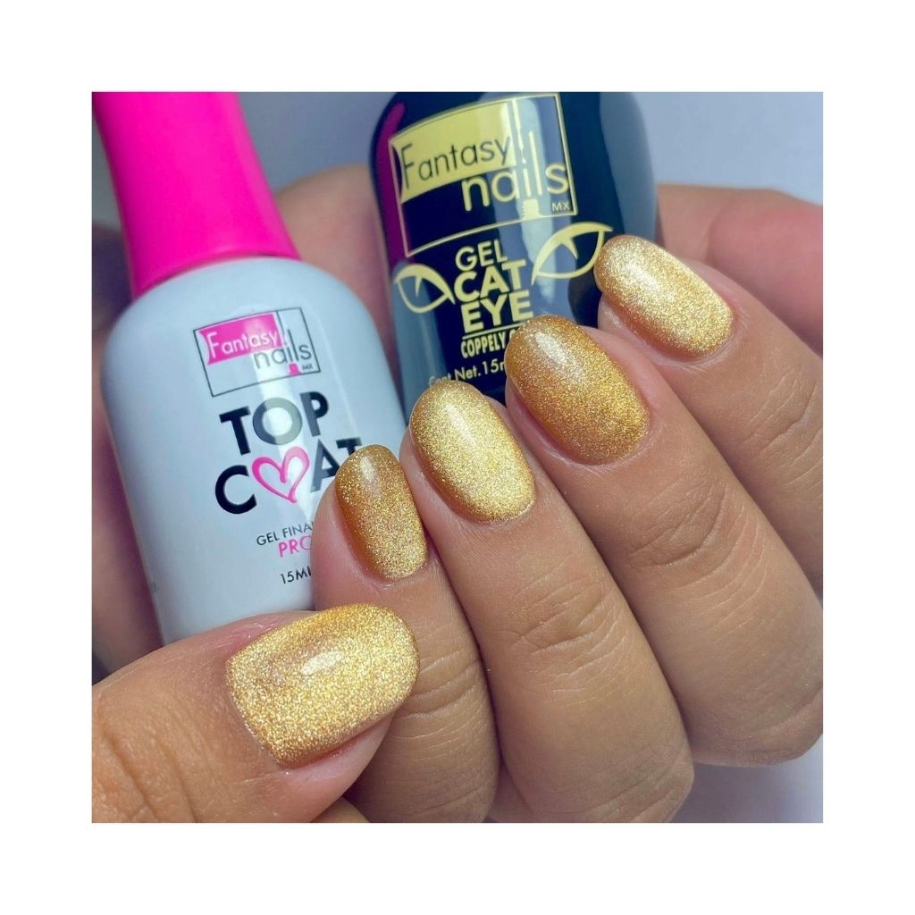Gel Cat Eye Coppery Gold 15 ml Fantasy Nails - Image 2