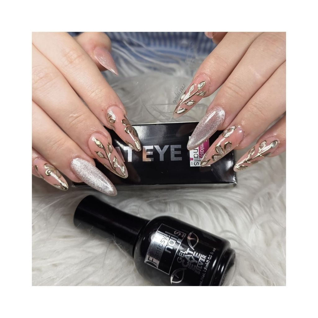 Gel Cat Eye Silver 15 ml Fantasy Nails - Image 2
