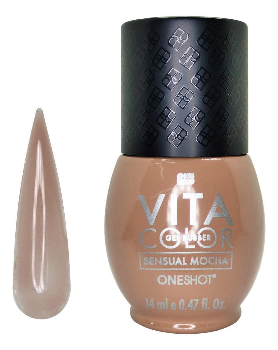 Vita Color Rubber Gel One Shot RUBBER - ESCOGE COLOR - Sensual Mocha