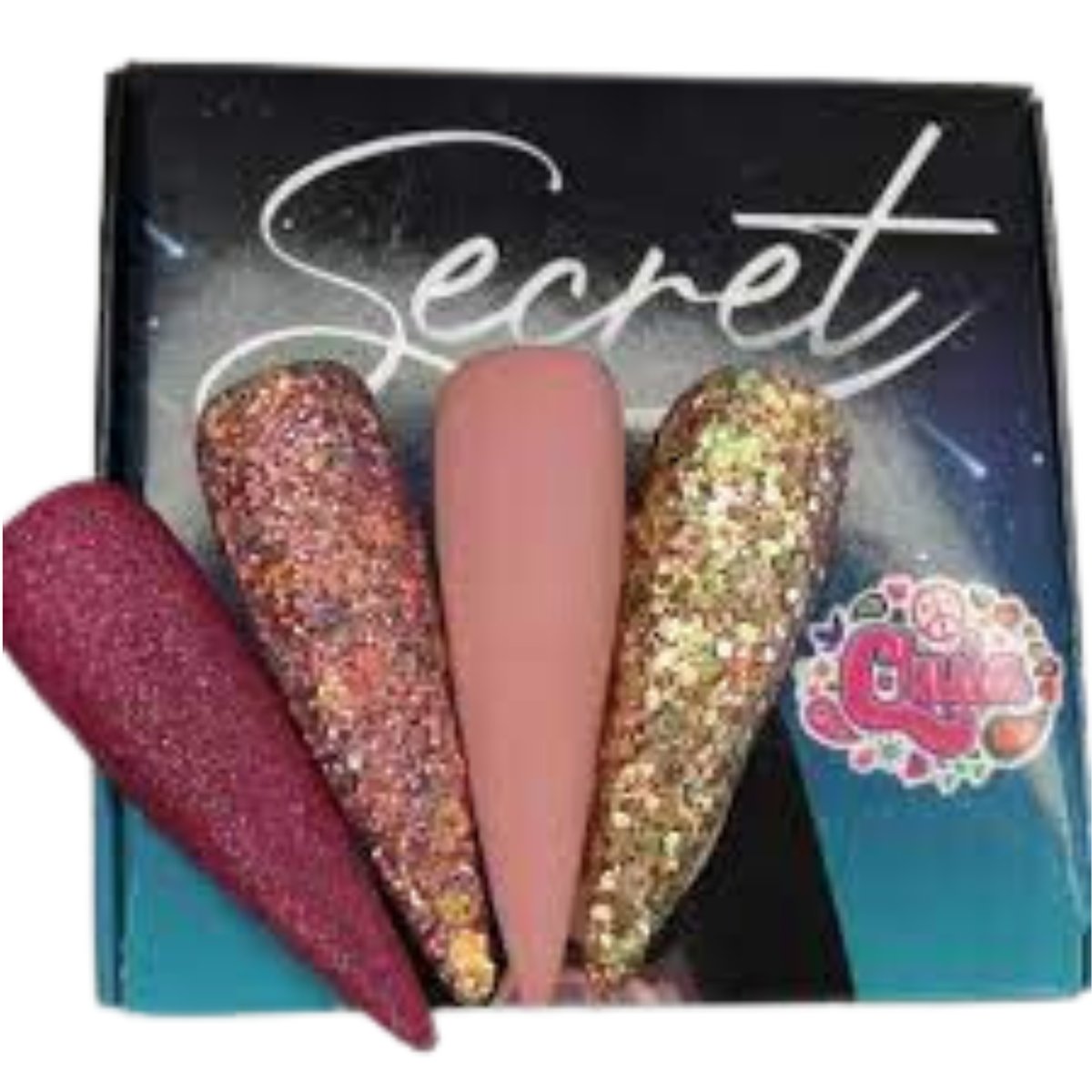 COLECCION DE ACRILICOS SECRET 4 PZAS. Chula Nails