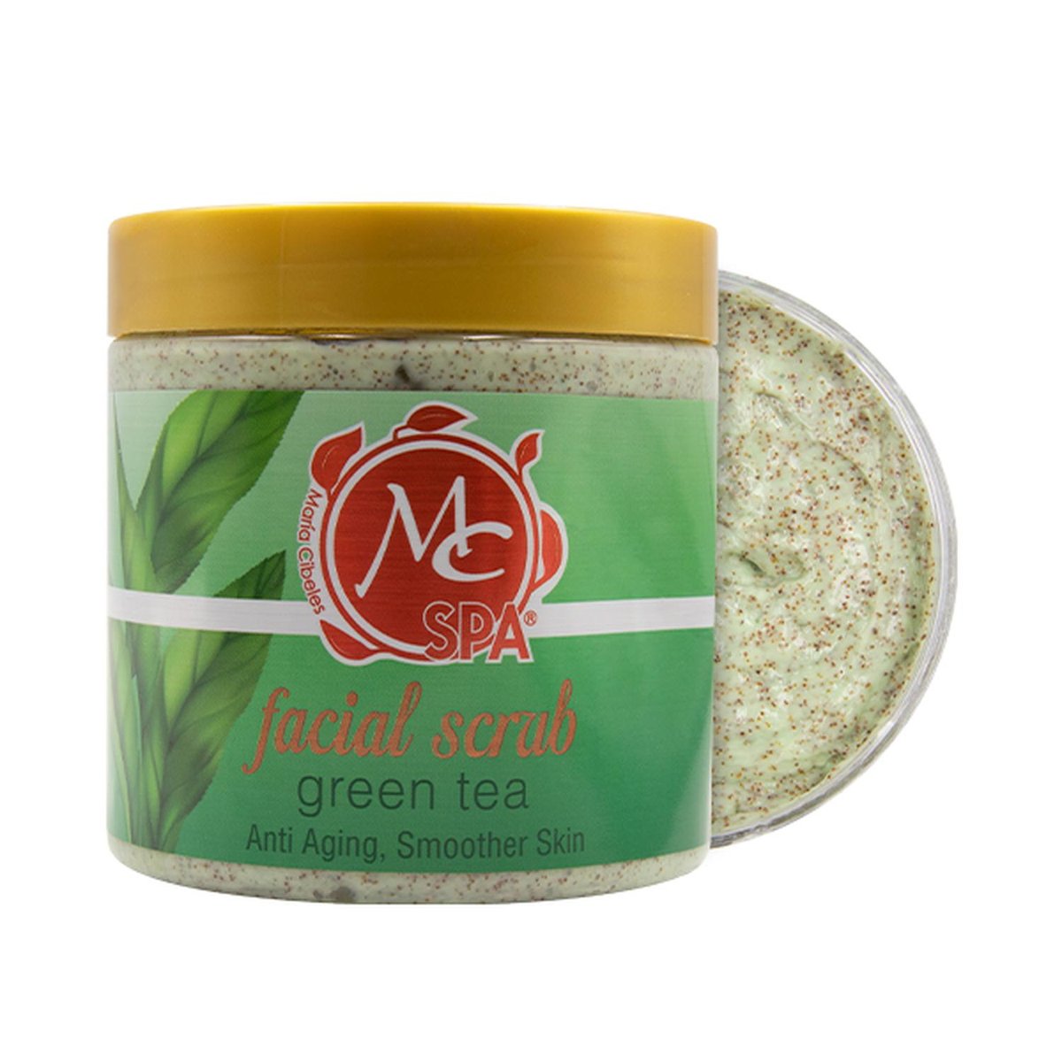 Exfoliante Facial y Corporal de TÉ VERDE (green tea) 500ml MC Nails