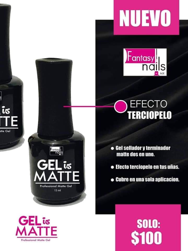 Gel Is Matte Efecto Terciopelo 15 ml Fantasy Nails - Image 5
