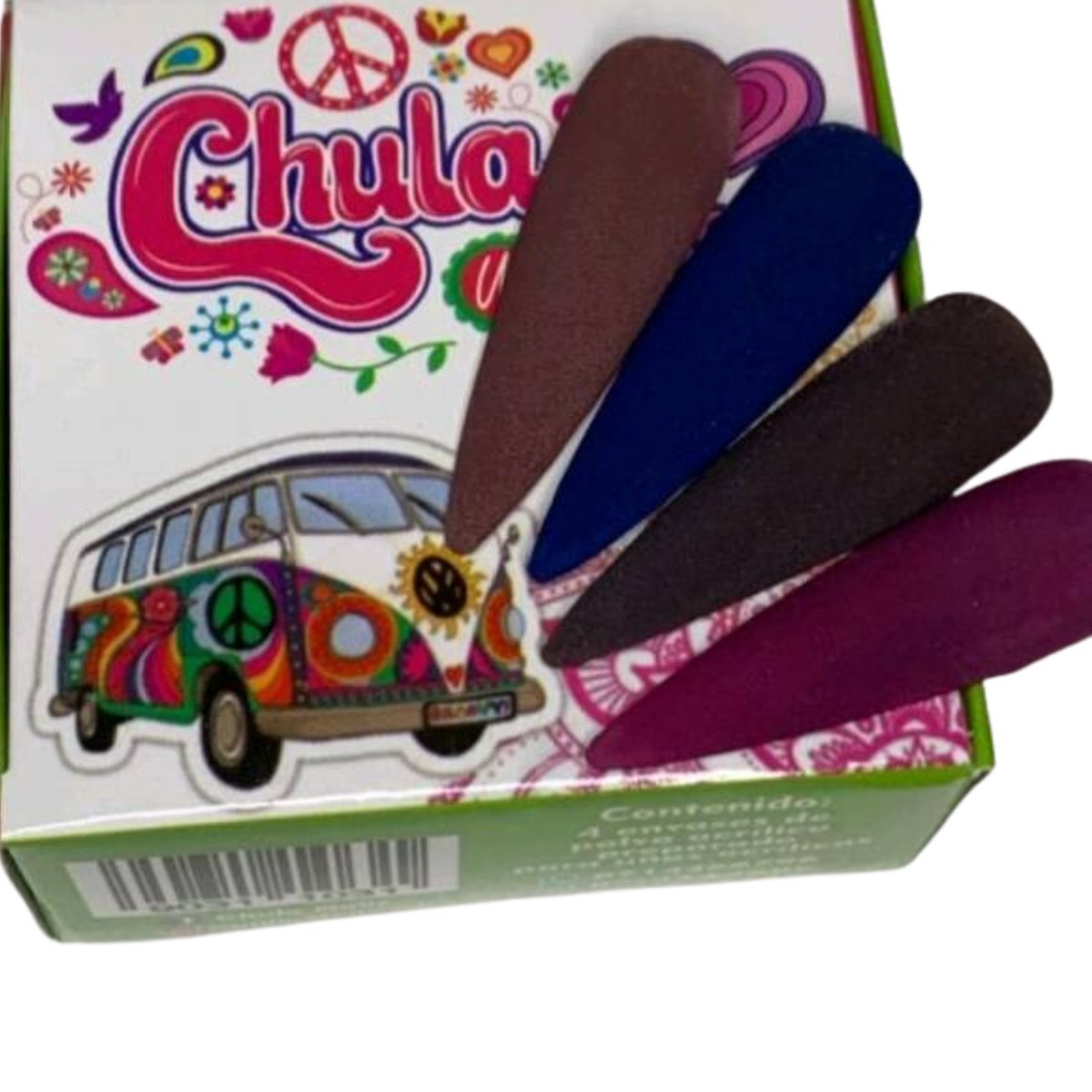 COLECCION DE ACRILICOS CHULA 4 PZAS. CHULA NAILS