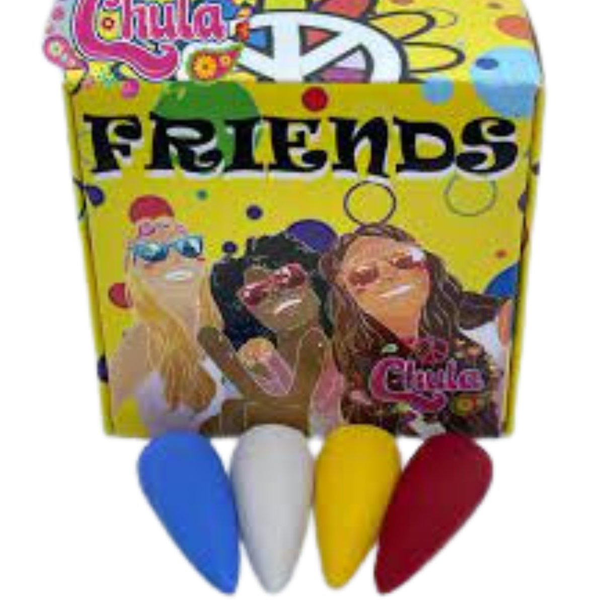 COLECION DE ACRILICOS FRIENDS 4 PZAS. Chula Nails