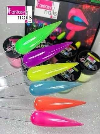 Collection Glow Fantasy Nails (6 Acrílicos)