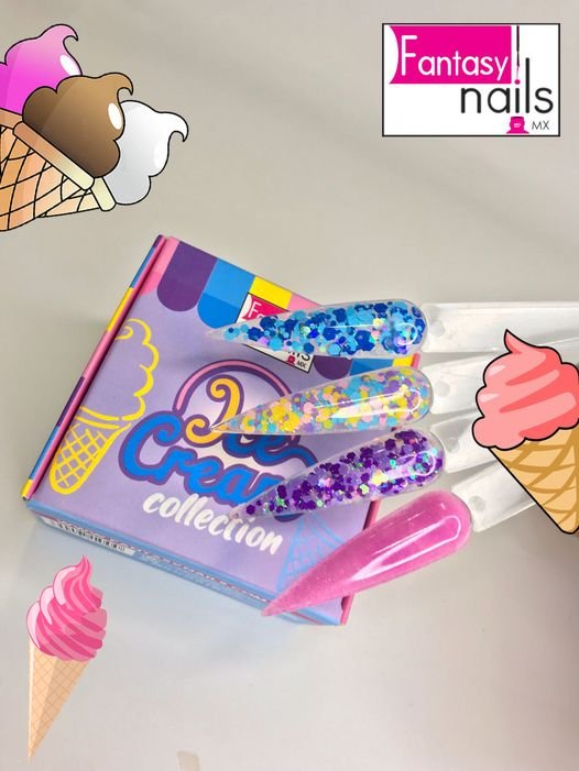Collection Ice Cream Fantasy Nails (4 Acrílicos)