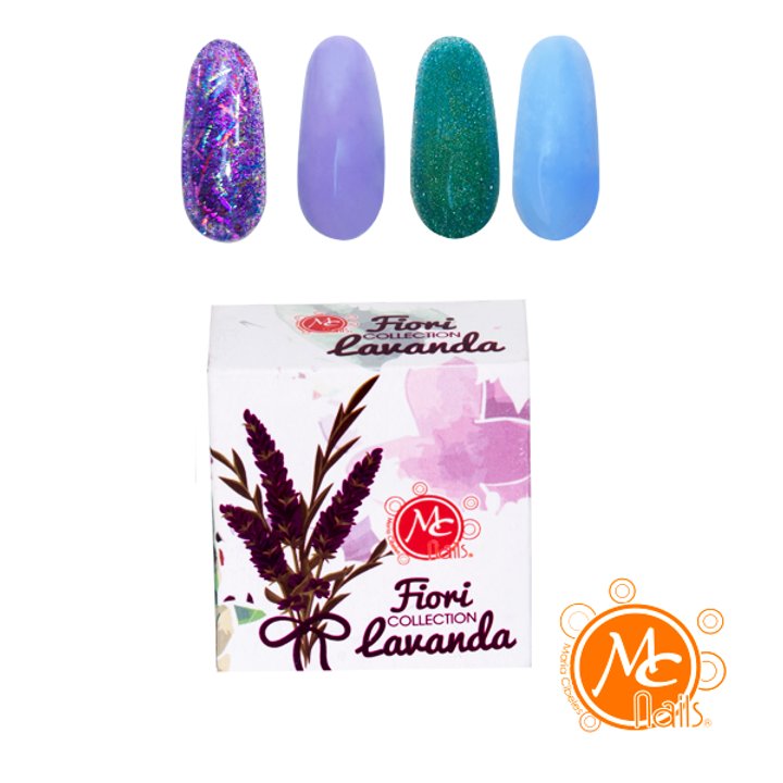 Caja de Polvo acrílico Fiori Lavanda 4 pz MC