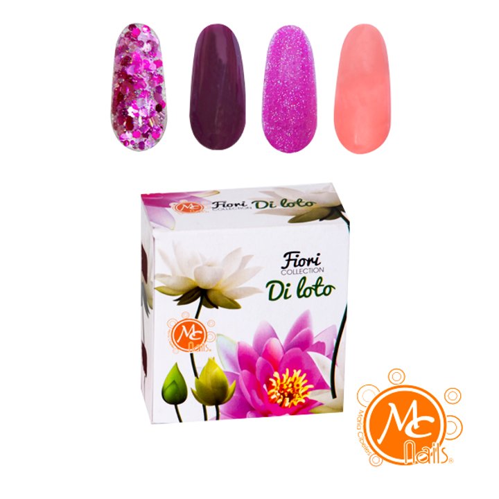 Caja de Polvo acrílico Fiori Di Loto 4 pz MC